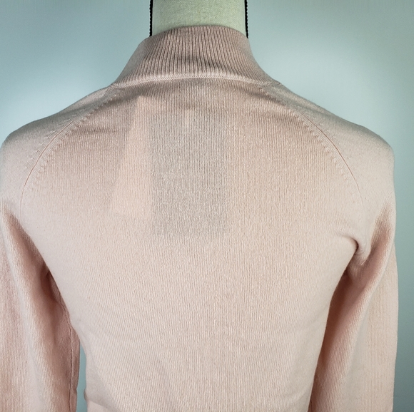 Everlane Cashmere Raglan Pullover Long Sleeve Pink Sweater Sz XXS - Picture 9 of 12